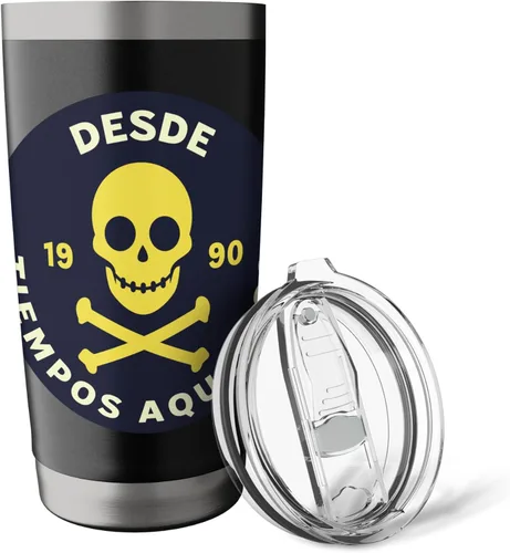 Vista 5 de Desde Tiempos Aquellos Skull 1990 Stainless Steel Insulated Tumbler Black