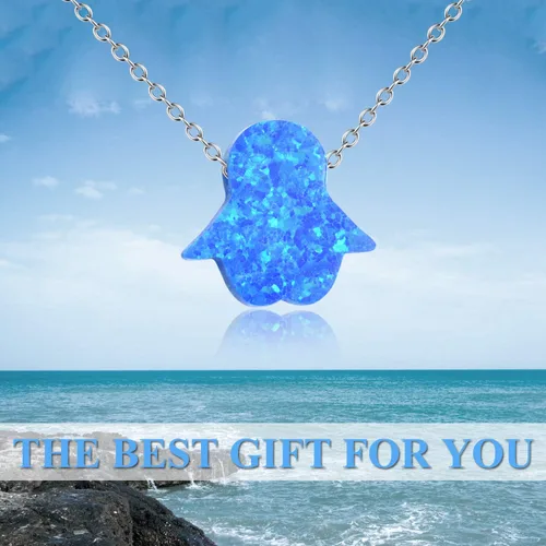 Vista 5 de MONGAS Collares de pingüino de ópalo creado de plata de ley 925, joyería de pingüino para mujer, Metal, no conocido