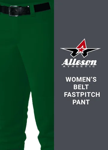 Vista 3 de Alleson Athletic pantalones softball con trabillas de cinturón para mujer