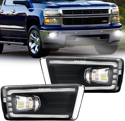 Vista 35 de Shocklight Luces antiniebla LED de repuesto para Dodge Ram 1500 2009-2012, Dodge Ram 2500 3500 2010-2018 Lámparas antiniebla izquierda y derecha