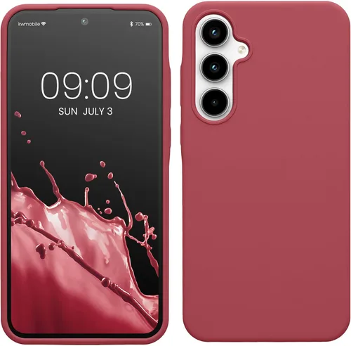 Vista 132 de kwmobile Funda Compatible con Samsung Galaxy A14 5G - Funda de teléfono de TPU y silicona con acabado suave - Verde Lima