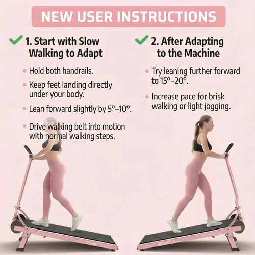 Vista 8 de [Usado] Manual Walking Pad Treadmill with Incline 20%, Foldable Treadmill with Handle Bar, 500lbs Capacity, Non-Electric Fixed Incline, Non-Slip