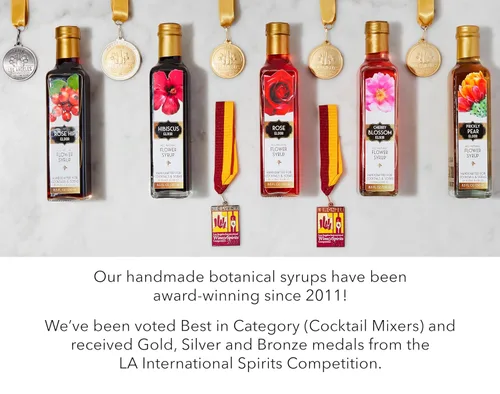 Vista 4 de Floral Elixir Co. - Jarabe de hierbas naturales para cócteles y refrescos, 8.5 onzas (romero)