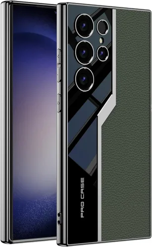 Vista 10 de Lunivop Para Samsung Galaxy S24 Ultra Funda TPU Marco y Volver PU Cubierta de cuero Funda de silicona delgada para S 24 Ultra 6.8 '' 5G 2024 a