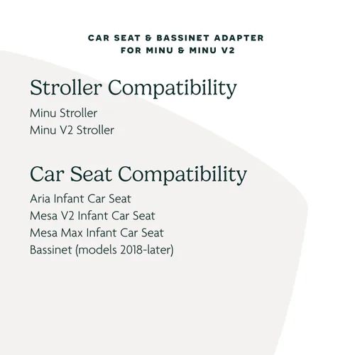 Vista 7 de UPPAbaby Adaptador para cochecitos Minu y Minu V2, compatible con asientos de automóvil para bebé, Aria y Mesa, accesorio rápido + seguro, 1 juego