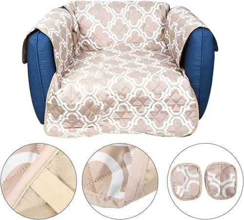 Vista 9 de Pet Sofa Cushion, Ultrasonic Impressing Polyester Pongee with Printed Design, Impermeable and Non Slip Single Sofa Protector 53x183cm, Multiple