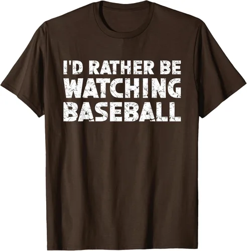 Vista 8 de Camiseta de béisbol I'd Rather Be Watching