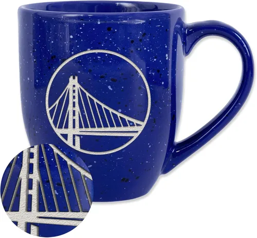 Vista 82 de Rico Industries NBA 16 oz Team Color Laser Engraved Speckled Ceramic Coffee Mug 3-Color del