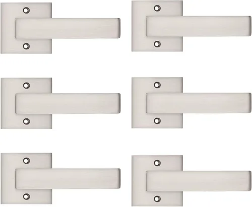 Vista 23 de Probrico - 1 manija inactiva dorada para puerta, moderna, para armario, resistente, para interior, sin giro, reversible para lado derecho e izquierdo