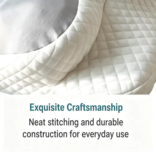 Vista 8 de Almohada de cuña de cama de 7.5 pulgadas para dormir, almohada de elevación triangular para reflujo ácido, ronquidos y alivio del dolor de espalda