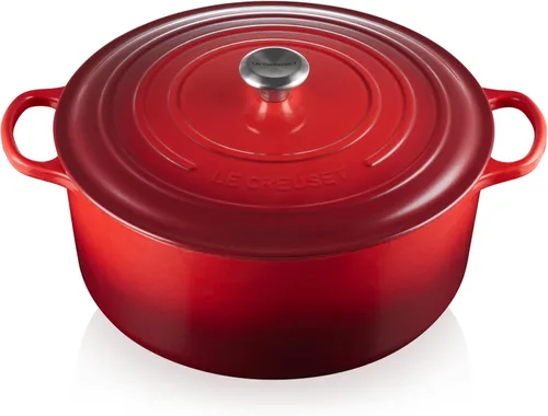 Vista 12 de Le Creuset Horno holandés redondo Signature de hierro fundido esmaltado, 4.5 cuartos de galón., Artichaut