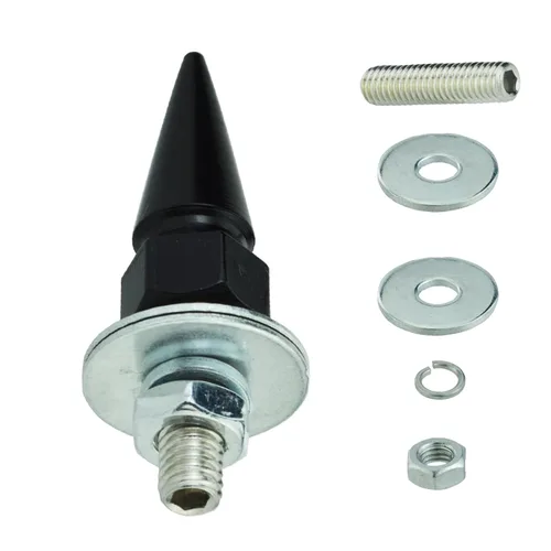 Vista 3 de Spike - Tornillos para placa de automóvil, tornillos antirrobo para la mayoría de las motocicletas (negro)