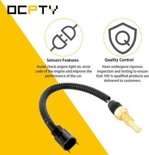 Vista 4 de OCPTY Sensor de temperatura del agua refrigerante 213-963 - Sensor de termostato para 2004-2005 para Buick Rainier, 2002-2005 para Chevy