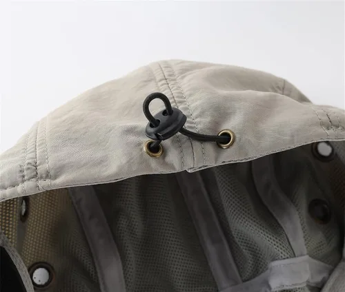 Vista 7 de Connectyle Gorra de protección solar UV para hombre, gorra de senderismo con solapa para el cuello, sombrero de pesca