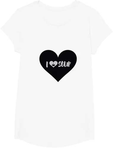 Vista 56 de I Love Soup - Camiseta de regalo con forma de corazón, Blanco, S Asfalto