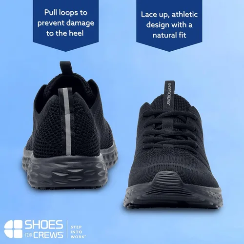 Vista 9 de Shoes For Crews Zapatillas de trabajo antideslizantes para hombre, cómodas, antideslizantes, ideales para servicio de alimentos, atención médica