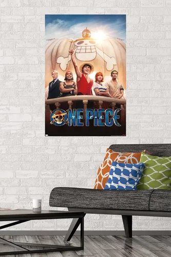 Vista 2 de Netflix One Piece - Póster de pared de una hoja, 34 pulgadas de largo x 22.4 pulgadas de ancho, versión sin marco