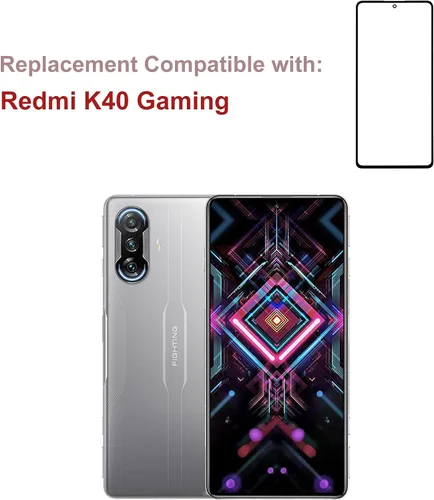 Vista 6 de Reemplazo de lente de panel exterior de vidrio de pantalla frontal+OCA compatible con Redmi K40 Gaming 5G M2012K10C, M2104K10AC