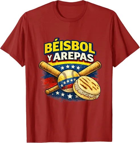 Vista 47 de Camiseta Beisbol y Arepas Venezuelas Baseball Pride Team 2026