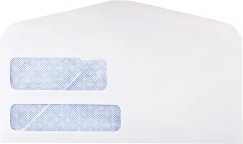 Vista 7 de Amazon Basics Sobres de doble ventana tintados de seguridad #9 para facturas y documentos, autosellados, 3-7/8 x 8-7/8 pulgadas, blanco, paquete