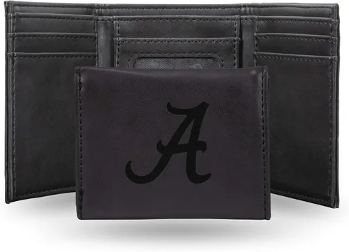 Vista 89 de NCAA Rico Industries - Billetera triple grabada con láser, con grabado láser, accesorio para hombre