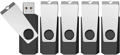 Vista 11 de RAOYI Unidad flash USB 2.0 de 8 GB giratoria de metal Memory Stick Pulgar Drive para almacenamiento de datos (negro)