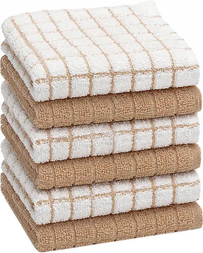 Vista 23 de Bumble - Toallas de cocina y paños de cocina (8 unidades) Toallas de cocina 100% algodón 12 x 12 pulgadas 405 GSM Trapos suaves, altamente
