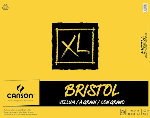 Vista 22 de Canson Papel Bristol Serie XL, Liso, Bloc Encuadernado con Espiral, 7 x 10 pulgadas, 25 hojas (100lb/260g) - Papel de Artista para Adultos