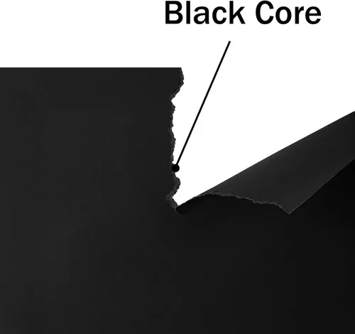 Vista 4 de Cartulina negra de 12 x 12 pulgadas, 100 hojas de papel de cartulina de 65 libras, núcleo negro Goefun de 12 x 12 pulgadas, cartulina