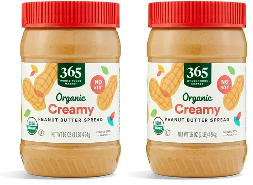 Vista 9 de 365 by Whole Foods Market, untablero de mantequilla de cacahuate orgánico cremoso, sin necesidad de remover, 16 onzas