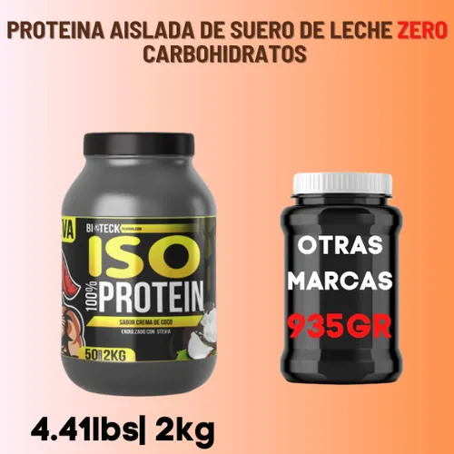 Vista 8 de Proteína ISO sabor crema de coco... (CREMA DE COCO, 4.4 lbs)