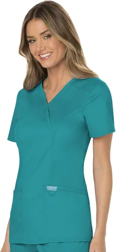 Vista 8 de Cherokee WW Revolution - Camisa de enfermería con 2 bolsillos para mujer Azul verdoso