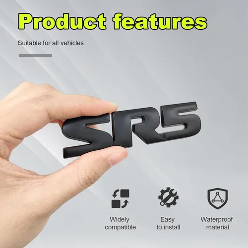 Vista 3 de 2 emblemas de metal 3D V6 SR5, para guardabarros laterales y traseros, calcomanías autoadhesivas para parachoques de guardabarros, accesorios