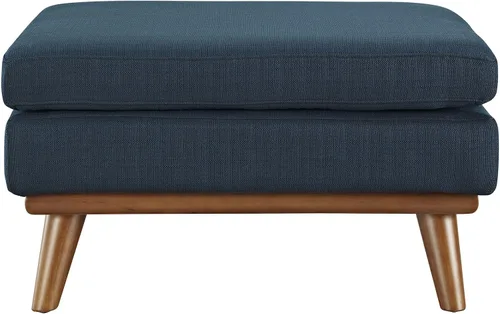 Vista 5 de Modway Engage - Otomana tapizada con tela de estilo moderno de mediados de siglo en azul celeste