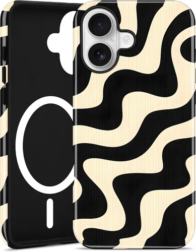Vista 66 de Jusy Funda magnética Zebra para iPhone XR, color negro