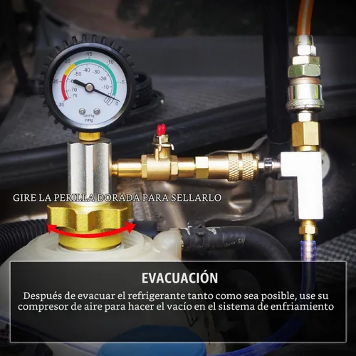 Vista 5 de JIFETOR Sistema de enfriamiento universal Tipo de vacío Kit de herramientas Estuche negro