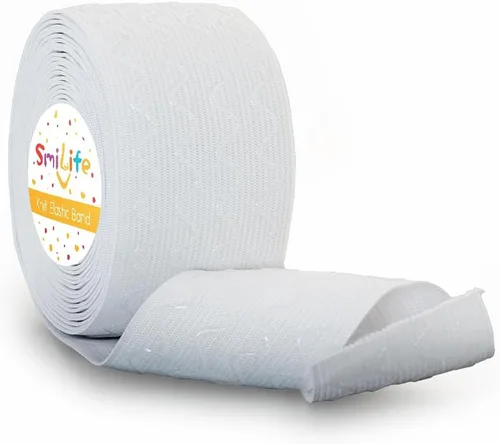 Vista 11 de SmiLife Banda Elástica de Agarre de Silicona para Coser, Beige, 1.05 Pulgadas x 12 Yardas