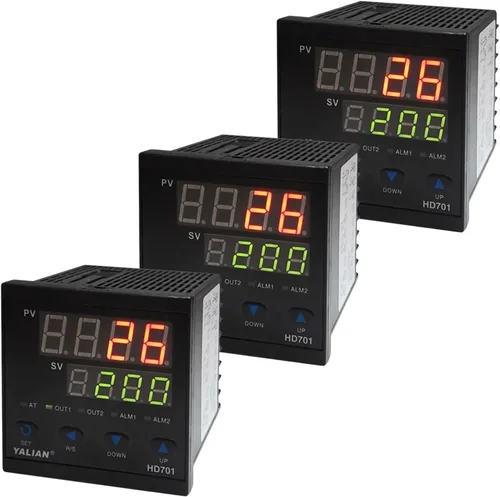 Vista 4 de Digital PID Temperature Controller Max Measuring temperatur 1372ºC thermocouple Input Relay Output Dual Display for Celsius(C)