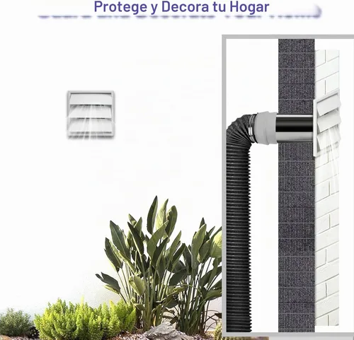 Vista 8 de Kit mejorado de ventilación de secadora 3 en 1, incluye manguera de ventilación de secadora para espacios reducidos, cubierta de ventilación