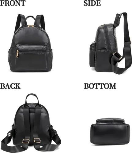 Vista 6 de seyfocnia Bolso tipo mochila para mujer, Negro -, Elegante