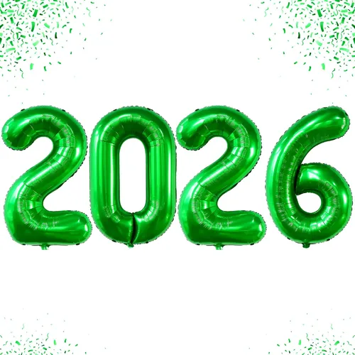 Vista 13 de Katchon, Globos gigantes dorados 2026 – 42 pulgadas Globos de Año Nuevo Números de globos 2026 Globo dorado para decoraciones de Año Nuevo