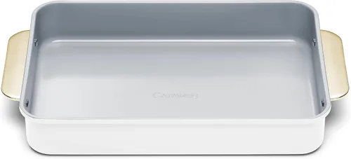 Vista 37 de Caraway Molde rectangular pequeño antiadherente de 9" x 6.5", no tóxico, sin PTFE ni PFOA, núcleo de acero aluminizado, bandeja para hornear