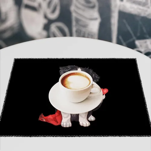 Vista 7 de Australian Shepherd Dog Placemats Set of 6 Resistant Table Mats Washable Place Mats for Dinner Party Table Decoration