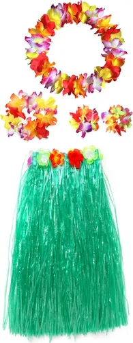 Vista 4 de CISMARK Falda elástica hawaiana, bailarina de Hula.