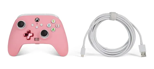 Vista 9 de PowerA Enhanced Wired Controller for Xbox - Pink Gamepad Wired Video Game Controller Gaming Controller Xbox Series XS Xbox One - Xbox Series X