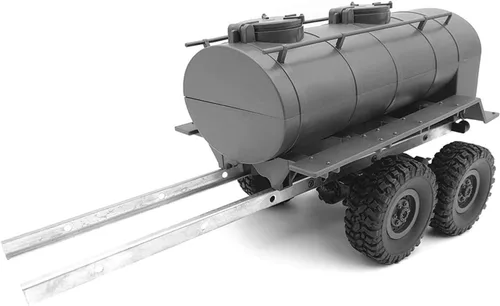 Vista 3 de Chasis de rastro de tanque de aceite, simulación de plástico de metal, tanque de aceite, kit de neumáticos de repuesto, durabilidad, tanques