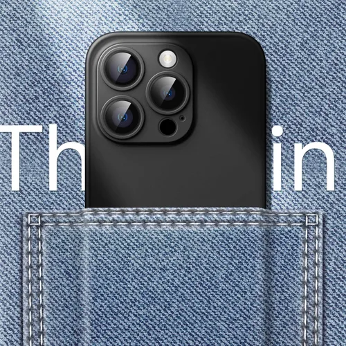 Vista 5 de Funda JETech Ultra delgada para iPhone 14 Pro Max de 6.7 pulgadas, protección completa de la lente de la cámara, funda minimalista dura