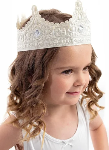 Vista 2 de Little Adventures Suave accesorio de disfraz de princesa real para niños