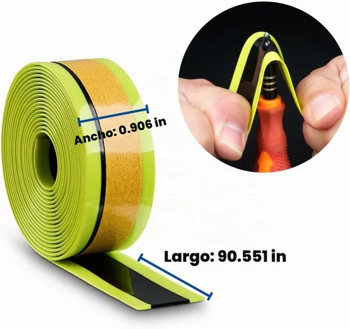 Vista 8 de Corki Cycles - Protectores planos para tubo de bicicleta y revestimientos de neumáticos autoadhesivos, se adapta a bicicletas de carretera