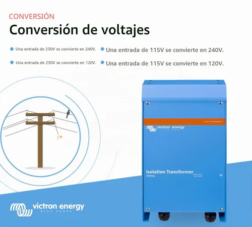 Vista 3 de Victron Energy Transformador de aislamiento 2000W 115/230V